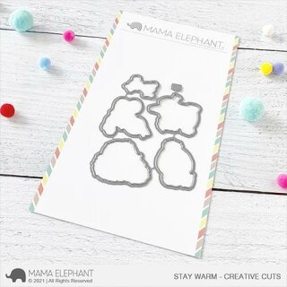 Mama Elephant, Creative Cuts/ Stanzschablone, Stay Warm
