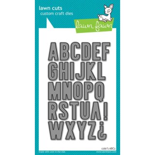 Lawn Fawn, lawn cuts/ Stanzschablone, coles ABCs