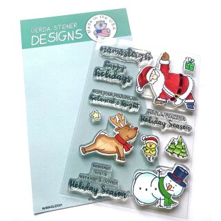 Gerda Steiner Designs, Namasleigh 4x6 Clear Stamp Set