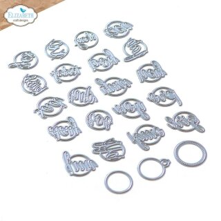 Elizabeth Craft Designs, Cutting Dies / Stanzschablonen, Planner Essentials 43 - Circle Words