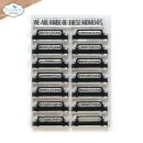 Elizabeth Craft Designs, Clear Stamps, Label Tabs