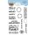 Elizabeth Craft Designs, Clear Stamps, Retro Labels Sayings