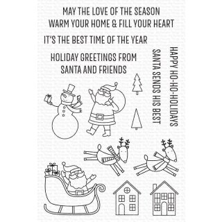 My Favorite Things, clear stamp, Happy Ho-Ho-Holidays