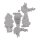 Rayher Stanzschablone Rentierfreunde, 0,5-3,8 cm x 0,5-6,5 cm, 4 Teile