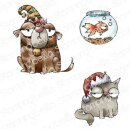 Stamping Bella, Rubber Stamp, ODDBALL CHRISTMAS PETS