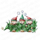 Stamping Bella, Rubber Stamp, ODDBALL 3 ELVES AND A TREE