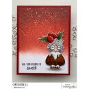 Stamping Bella, Rubber Stamp, MINI ODDBALL CHRISTMAS PUDDING