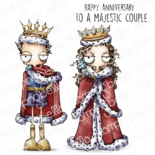 Stamping Bella, Rubber Stamp, ODDBALL QUEEN AND KING
