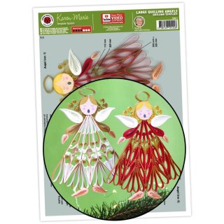 papier + ideen: Quilling Template, Large Quilling Angels