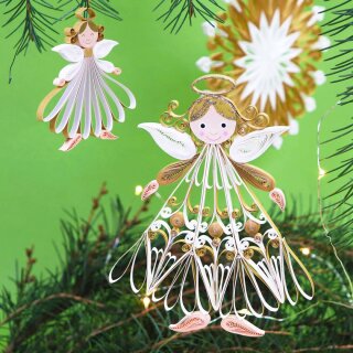 Quilling Template, Large Quilling Angels 