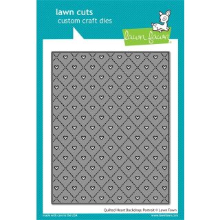 Lawn Fawn, lawn cuts/ Stanzschablone, quilted heart backdrop: portrait