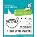 Lawn Fawn, clear stamp, cerealsly awesome