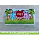Lawn Fawn, clear stamp, RAWR flip-flop