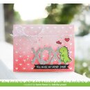 Lawn Fawn, clear stamp, RAWR flip-flop