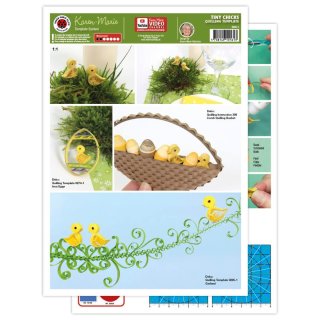 papier + ideen: Quilling Template, Tiny Quilling Chicks