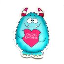 Gerda Steiner Designs, CHOOSE KINDNESS MONSTER Sticker