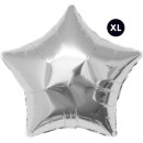Folienballon, STERN, Silber, ca. 86cm