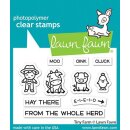 Lawn Fawn, clear stamp, tiny farm