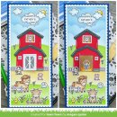 Lawn Fawn, clear stamp, tiny farm