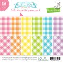 Lawn Fawn, gotta have gingham rainbow petite paper pack,...
