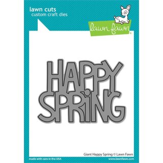 Lawn Fawn, lawn cuts/ Stanzschablone, giant happy spring