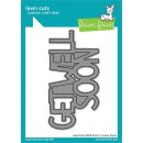 Lawn Fawn, lawn cuts/ Stanzschablone, giant get well soon
