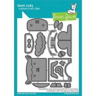 Lawn Fawn, lawn cuts/ Stanzschablone, tiny gift box goat...