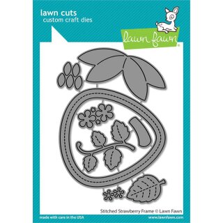 Lawn Fawn, lawn cuts/ Stanzschablone, stitched strawberry...