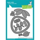 Lawn Fawn, lawn cuts/ Stanzschablone, stitched strawberry...
