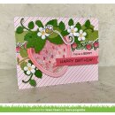 Lawn Fawn, lawn cuts/ Stanzschablone, stitched strawberry frame