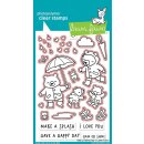 Lawn Fawn, lawn cuts/ Stanzschablone, beary rainy day