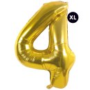 Folienballon 4, GOLD, ca. 86cm