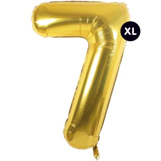 Folienballon 7, GOLD, ca. 86cm