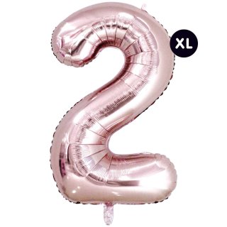Folienballon 2, ROSA, ca. 86cm