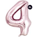 Folienballon 4, ROSA, ca. 86cm