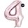 Folienballon 4, ROSA, ca. 86cm