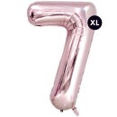 Folienballon 7, ROSA, ca. 86cm