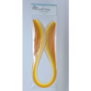 Quilled Creations, Paper Stripes, Yellow Shades Quilling Paper 1/16" (1,5mm)