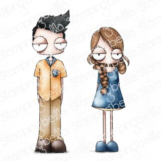 Stamping Bella, Rubber Stamp, ODDBALL MOM AND DAD