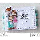 Stamping Bella, Rubber Stamp, ODDBALL MOM AND DAD