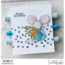 Stamping Bella, Rubber Stamp, MOUSE BOUQUET