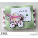 Stamping Bella, Rubber Stamp, GUINEA AND A BICYCLE