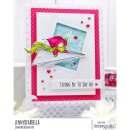 Stamping Bella, Rubber Stamp, BUNDLE GIRL IN A PLANE