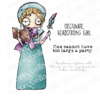 Stamping Bella, Rubber Stamp, ODDBALL JANE AUSTEN
