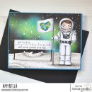 Stamping Bella, Rubber Stamp, ODDBALL ASTRONAUT