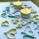 papier + ideen: Quilling Template, On Edge Hearts