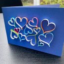 papier + ideen: Quilling Template, On Edge Hearts