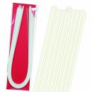 papier + ideen, Quilling Papierstreifen "On Edge" Natur Wei&szlig;, 5x710mm, 320 g/m2, 30 Streifen