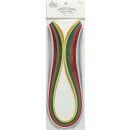 Quilled Creations, Paper Stripes, Holiday Colors Quilling Paper 1/8&quot; (3mm)