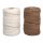Makramee Garn Set, 2,2mm ø, 2x ca.200g, 2 Spulen à 70m, natur